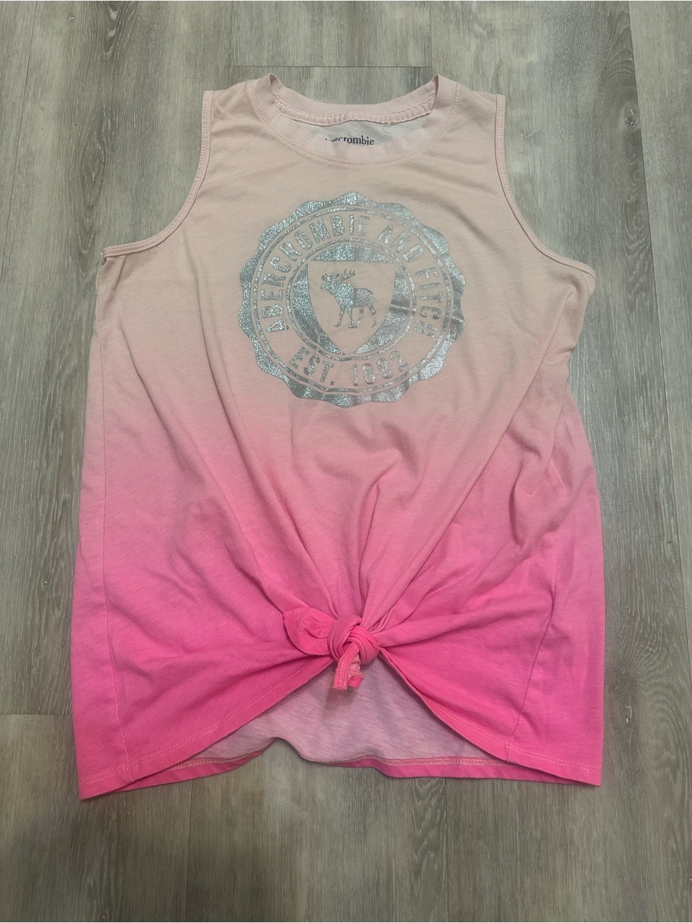 Abercrombie Kids Girls 15/16 Pink Graphic Tank Top